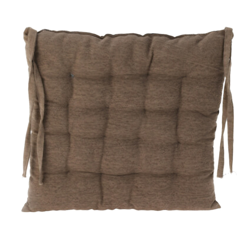 Home Styling Collection Podsedák na židli s vázáním, 39 x 39 cm, hnědý hnědý