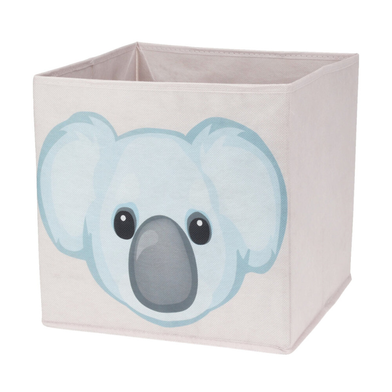 Storagesolutions Textilní úložný box na hračky, 30 x 30 x 30 cm, koala vícebarevný
