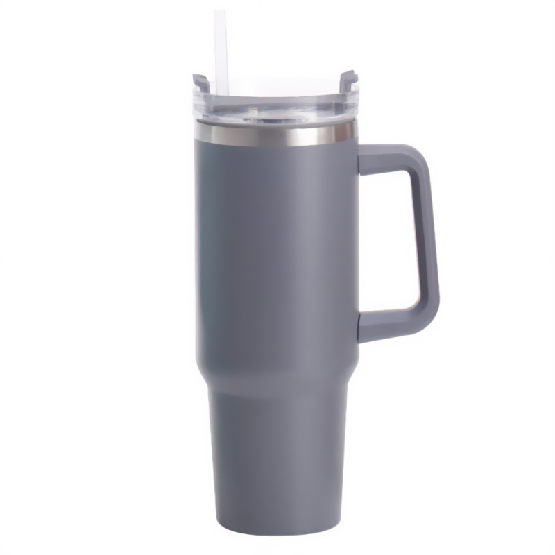 EH Excellent Houseware Velký termohrnek z nerezové oceli, 1,2 l, tmavě šedý šedá