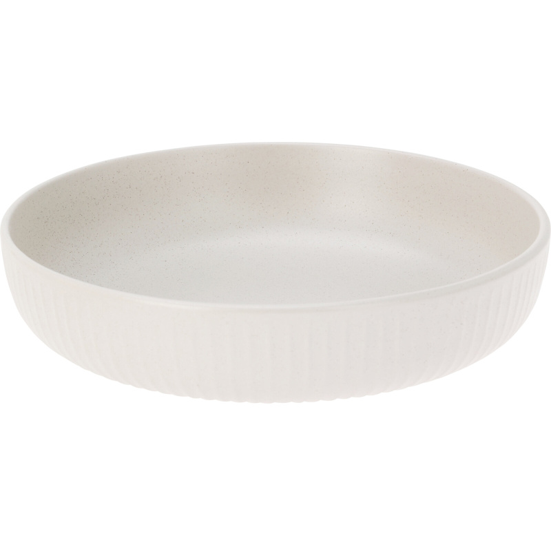 Siaki Hluboký kameninový talíř, Ø 22 cm, šedý šedá