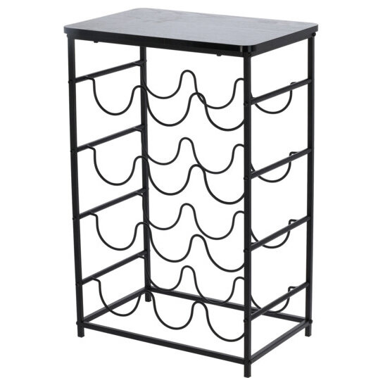 Home Styling Collection Stojan na víno na 12 lahví, bílý bílý