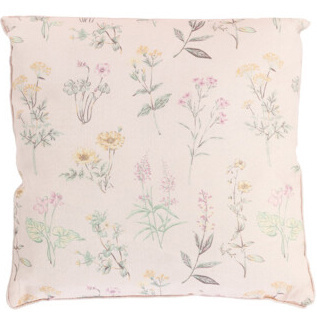 Home Styling Collection Dekorační polštář s květinovým vzorem, 45 x 45 cm, růžová vícebarevný