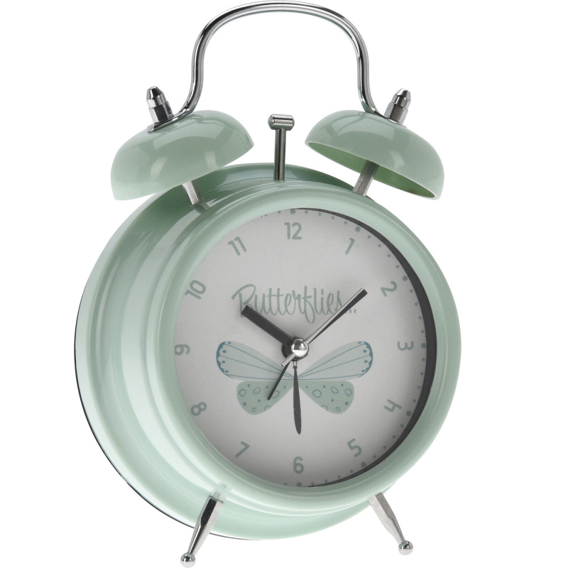 Home Styling Collection Dětské stolní hodiny s budíkem na baterie, zelené zelený