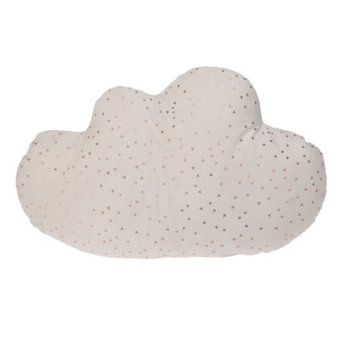 Home Styling Collection Dekorativní sametový polštář s metalickým vzoremm bílý bílý