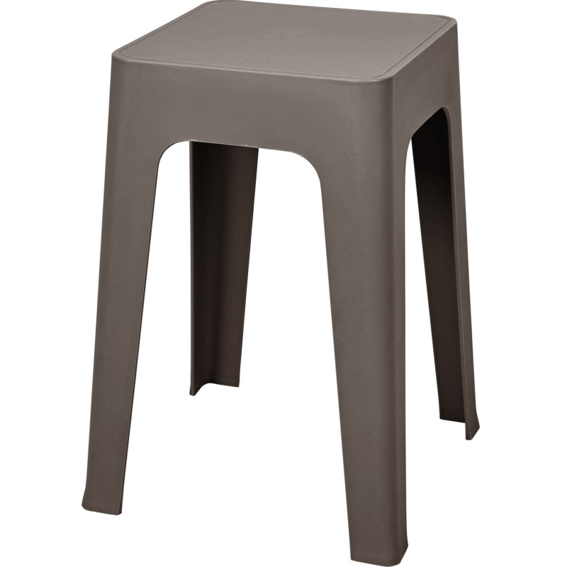 Home Styling Collection Lehký plastový taburet, 33 x 33 x 47 cm, antracitový antracitový