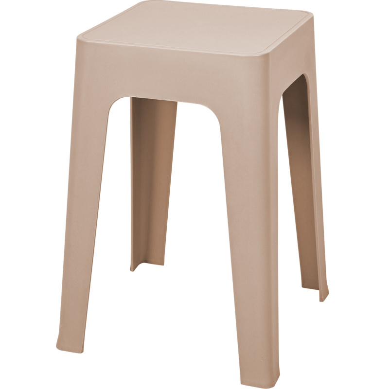 Home Styling Collection Lehký plastový taburet, 33 x 33 x 47 cm hnědý 94793