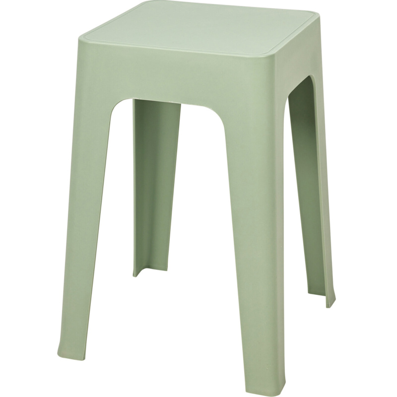 Home Styling Collection Lehký plastový taburet, 33 x 33 x 47 cm, zelený zelený