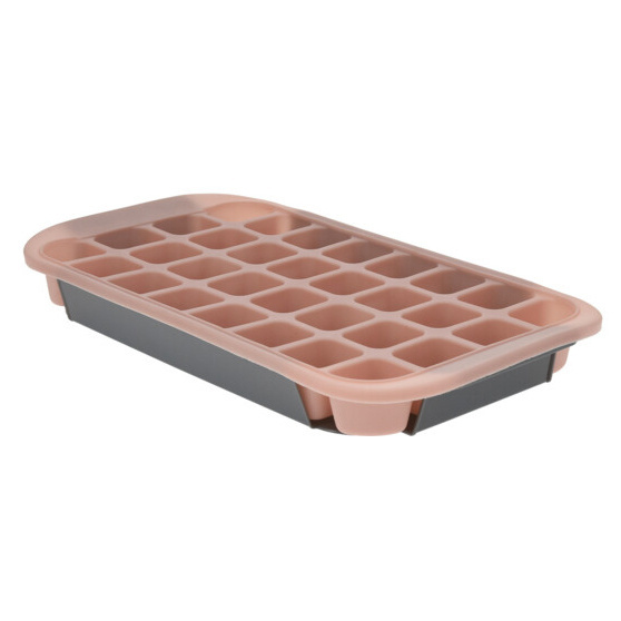 EH Excellent Houseware Forma na led na 32 kostky, 33,5 x 18 x 3,5 cm, růžová růžový
