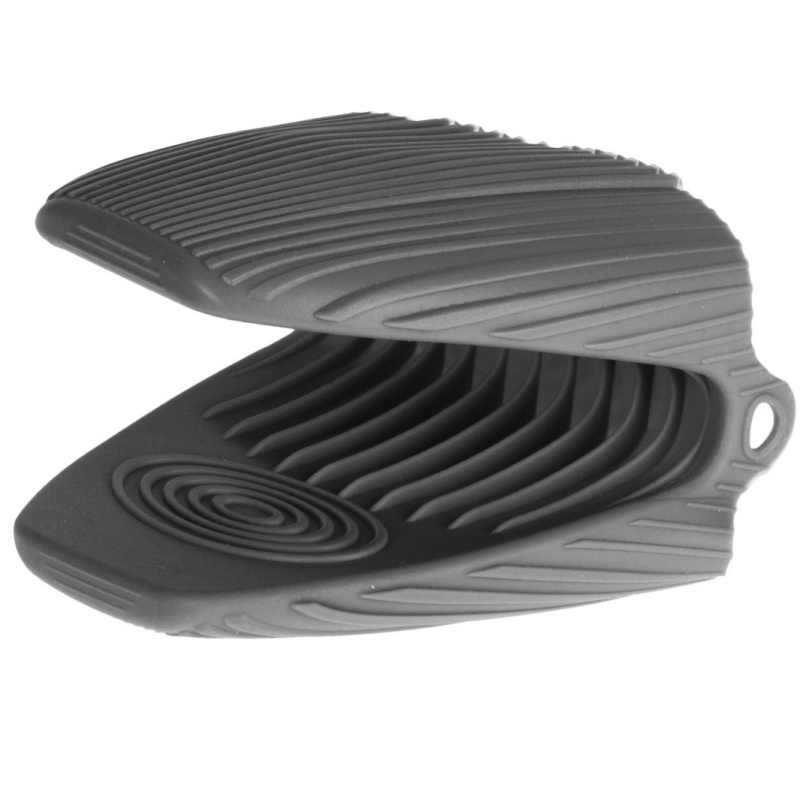 EH Excellent Houseware Kuchyňská silikonová chňapka, šedá šedá
