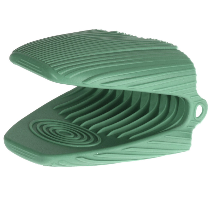 EH Excellent Houseware Kuchyňská silikonová chňapka, zelená zelený