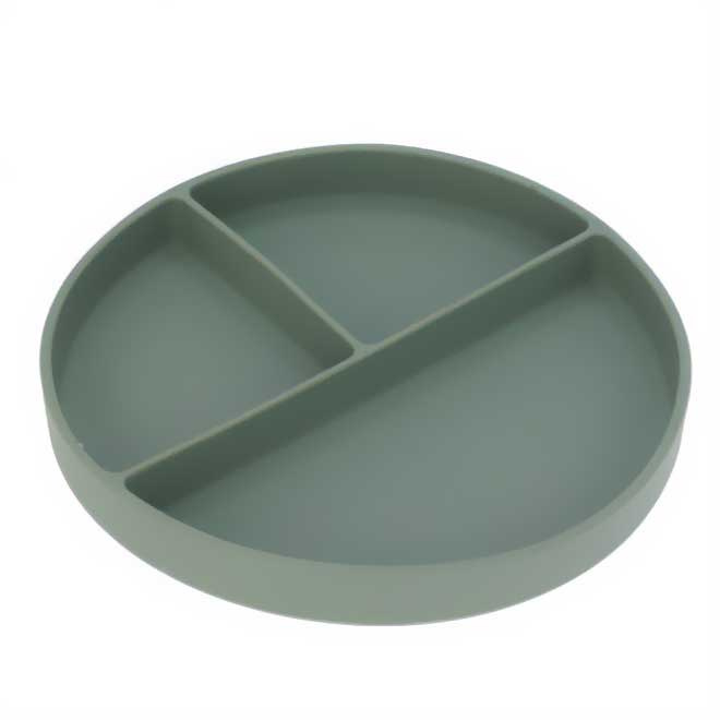 EH Excellent Houseware Talíř s přihrádkami, Ø 20 cm, zelený zelený