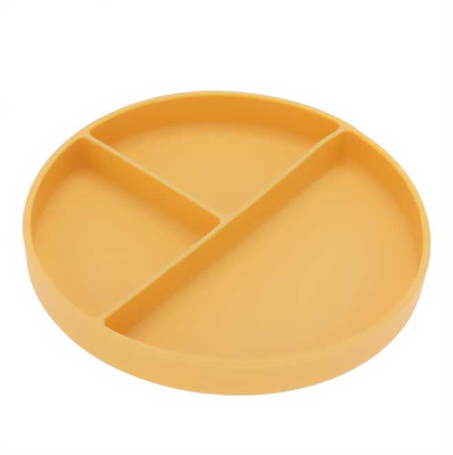 EH Excellent Houseware Talíř s přihrádkami, Ø 20 cm, žlutý žlutý