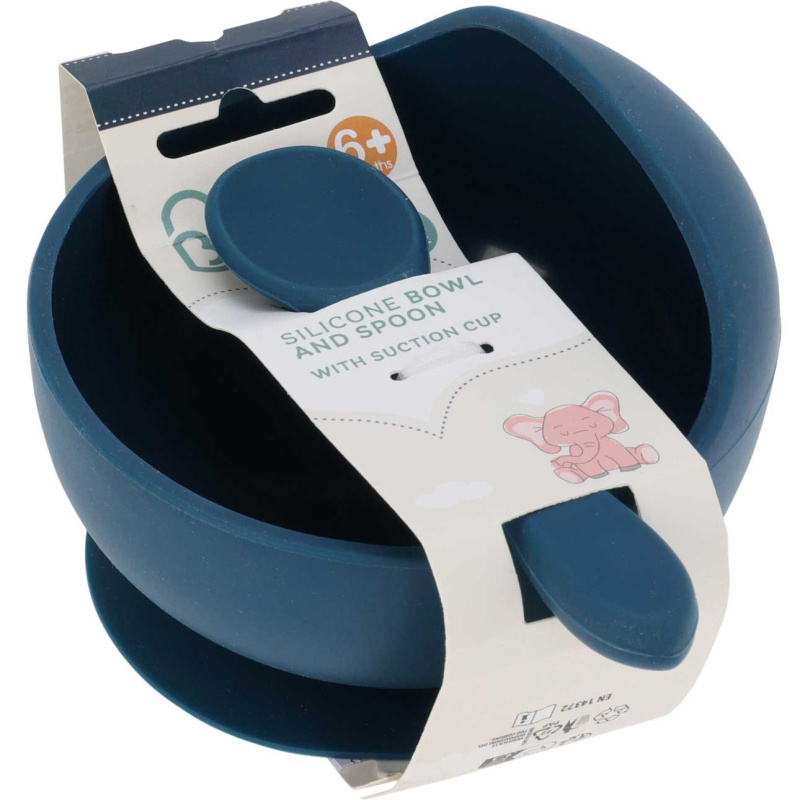 EH Excellent Houseware Miska s přísavkou, Ø 12 cm, modrá modrý