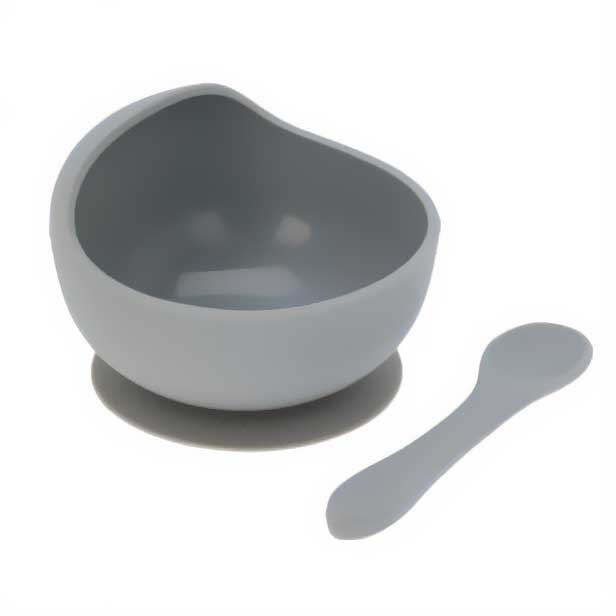 EH Excellent Houseware Miska s přísavkou, Ø 12 cm, šedá šedá