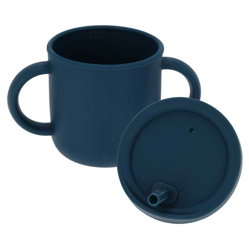 EH Excellent Houseware Hrnek na pití s uchy, Ø 12 x 10,5 cm, modrý modrý