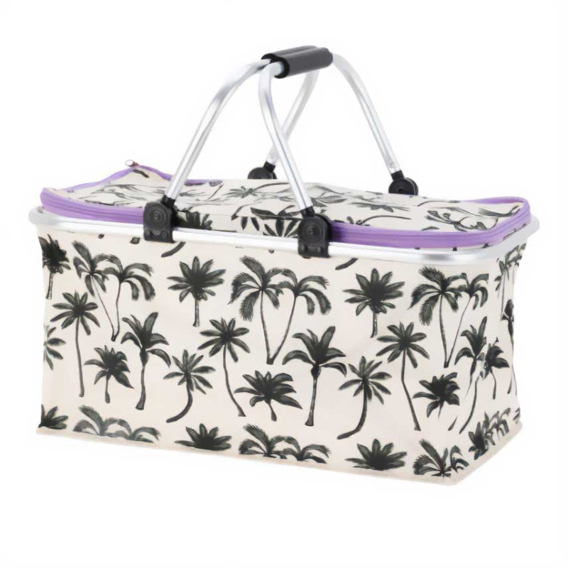 ProGarden Chladicí taška 35 l s uchy, 48 x 28 x 24 cm, palmový vzor vícebarevný