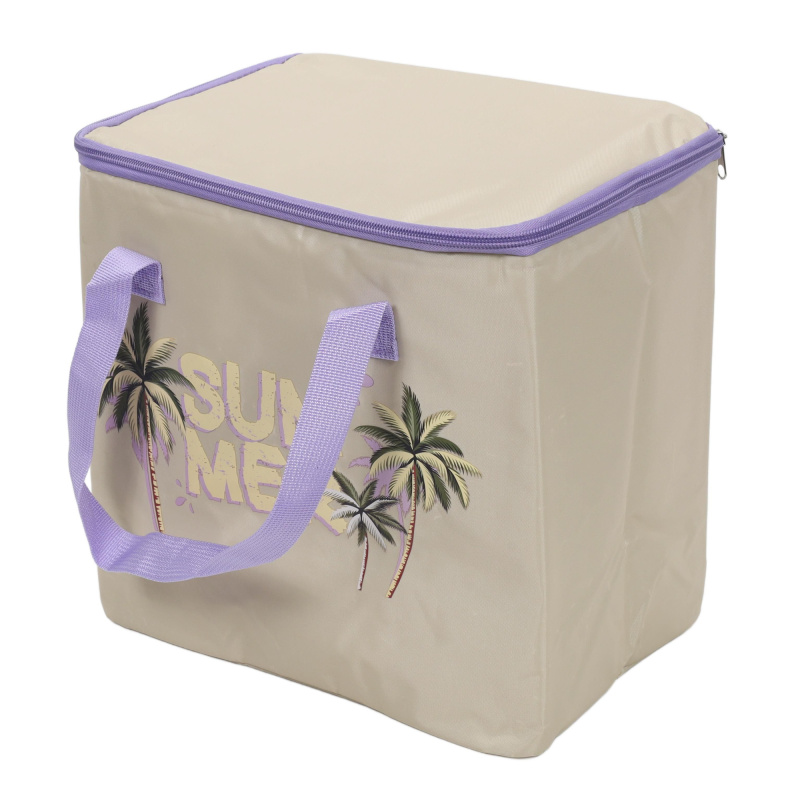 ProGarden Chladicí taška 15 l, 30 x 20 x 25 cm, béžová se vzorem vícebarevný