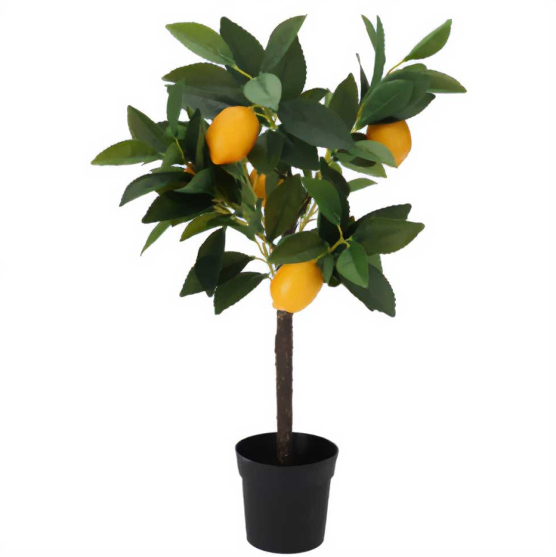 ProGarden Umělý rostlinný ovocný strom, 60 cm, citron zelený