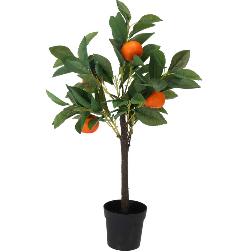 ProGarden Umělý rostlinný ovocný strom, 60 cm, pomeranč zelený