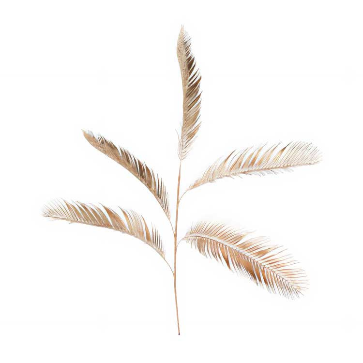 Home Styling Collection Zlaté lístky do vázy GOLD, výška 90 cm