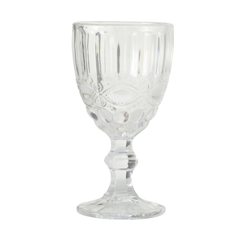 Boltze Home Pohár AURORA se zdobením, 300 ml transparentní