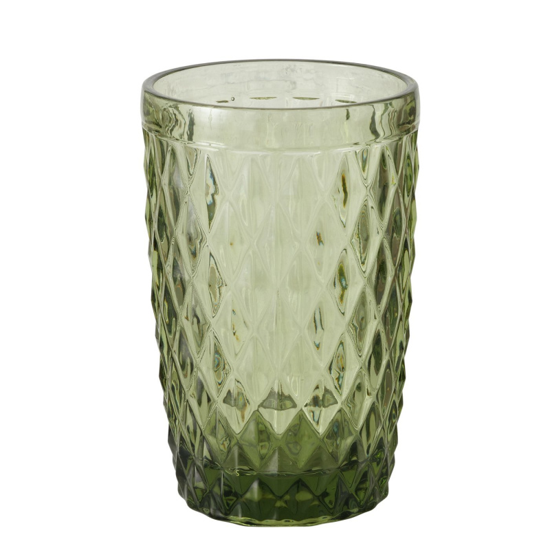 Boltze Home Dekorativní sklenice ze zeleného skla, AURORA, 300 ml zelený