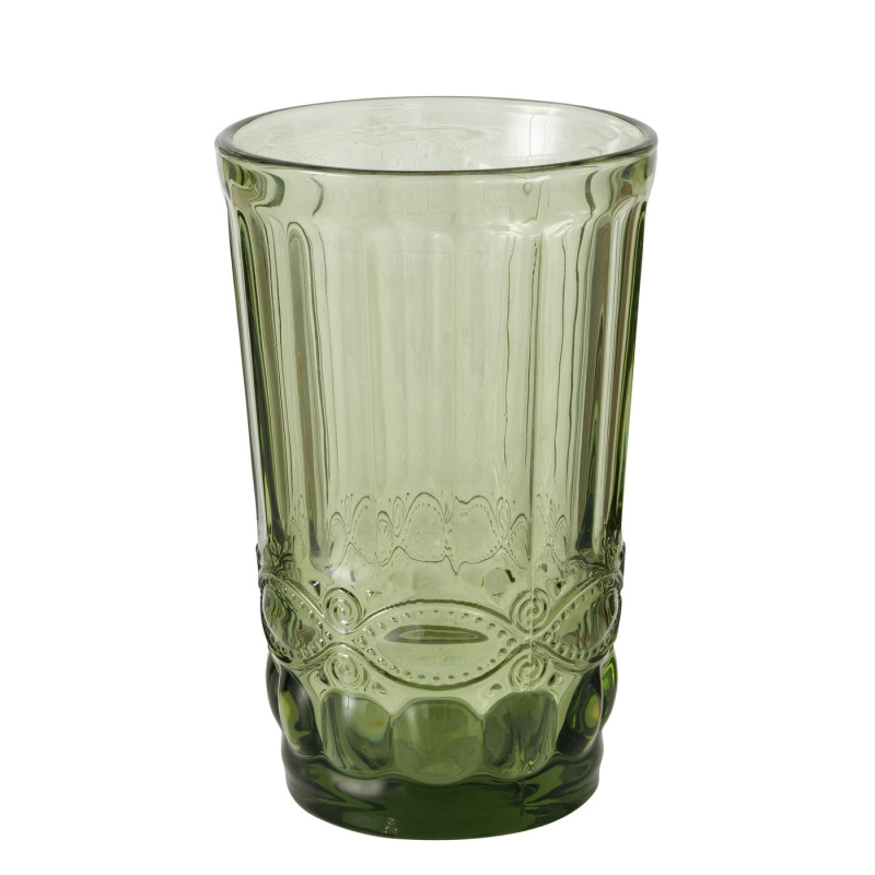 Boltze Home Sklenice ze zeleného skla, AURORA, 300 ml zelený