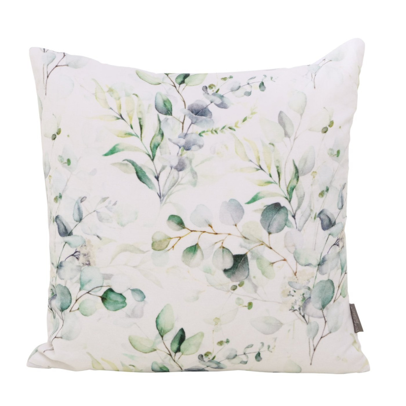 Boltze Home Bavlněný polštář se vzorem listů, EUKANA, 45 x 45 cm vícebarevný