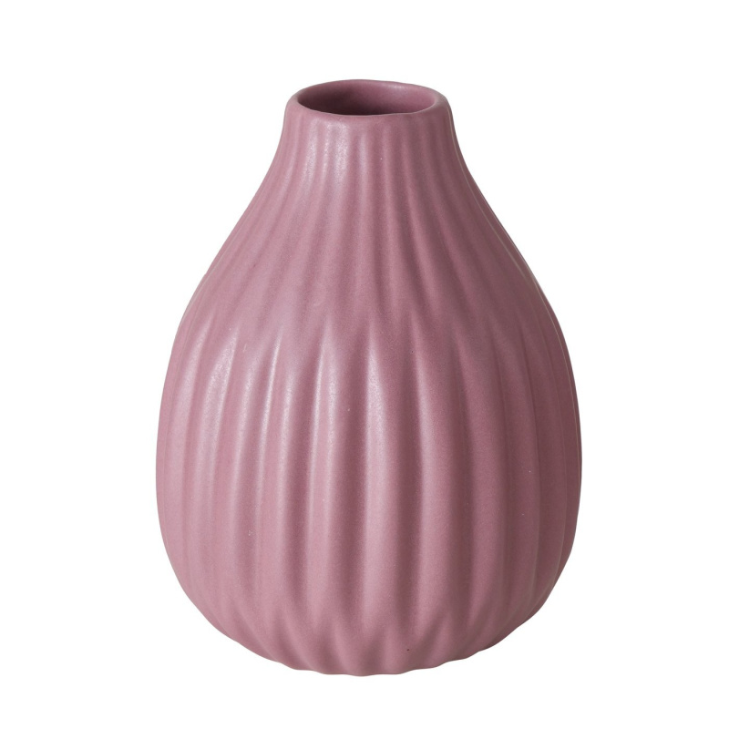 Boltze Home Porcelánová váza, ESKO, 12 cm, fialová barva fialový