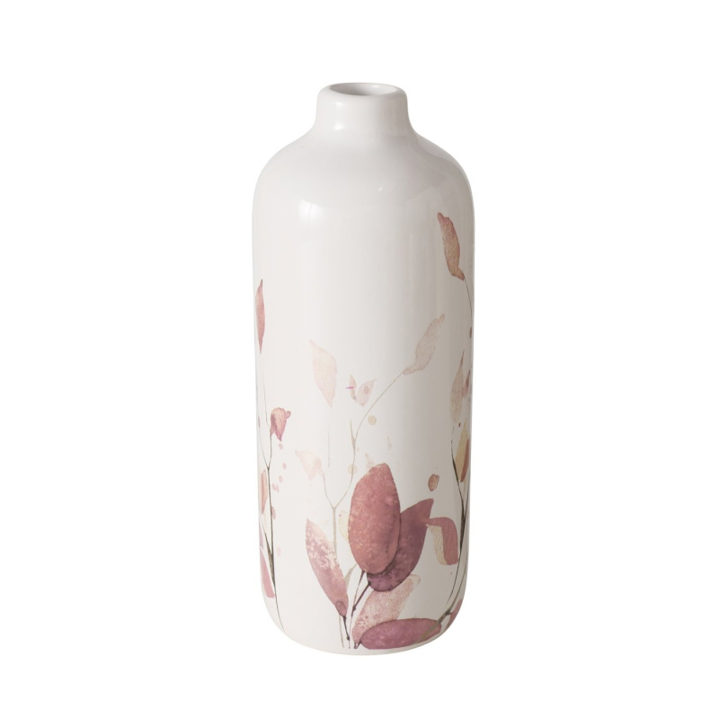 Boltze Home Porcelánová váza s ručně malovaným květinovým vzorem, BERNADA, 18,5 cm vícebarevný