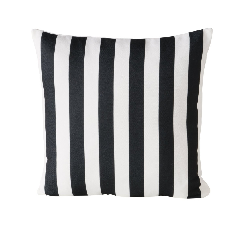 Boltze Home Dekorační polštář se snímatelným potahem, zip, SOHO černá