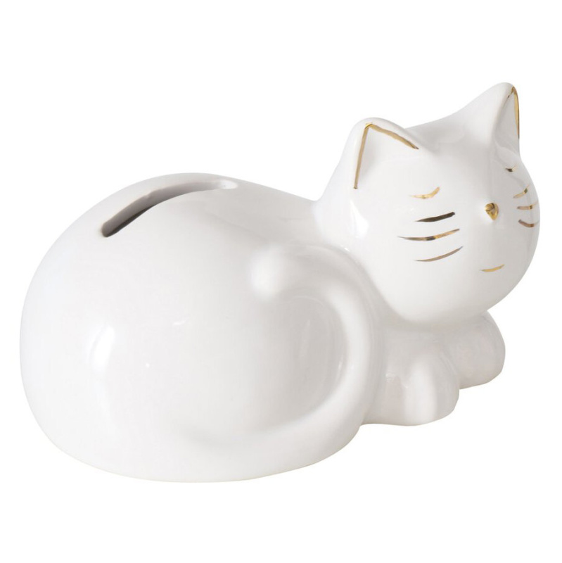 Boltze Home Pokladnička s otevíracím dnem, CATTY bílý