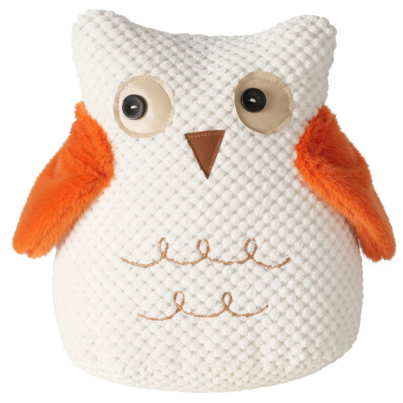 Boltze Home Dveřní zarážka, sova, ROOMY, 1,2 kg, bílá bílý