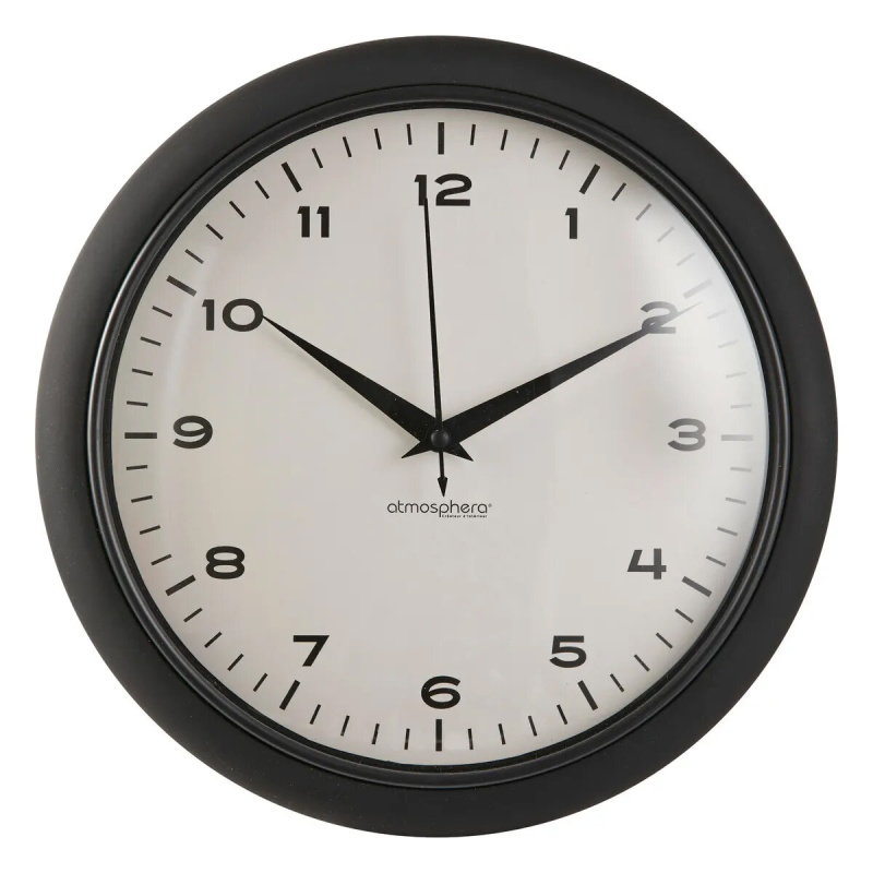 Atmosphera Klasické nástěnné hodiny CLARRISE, Ø 28 cm, černé černá