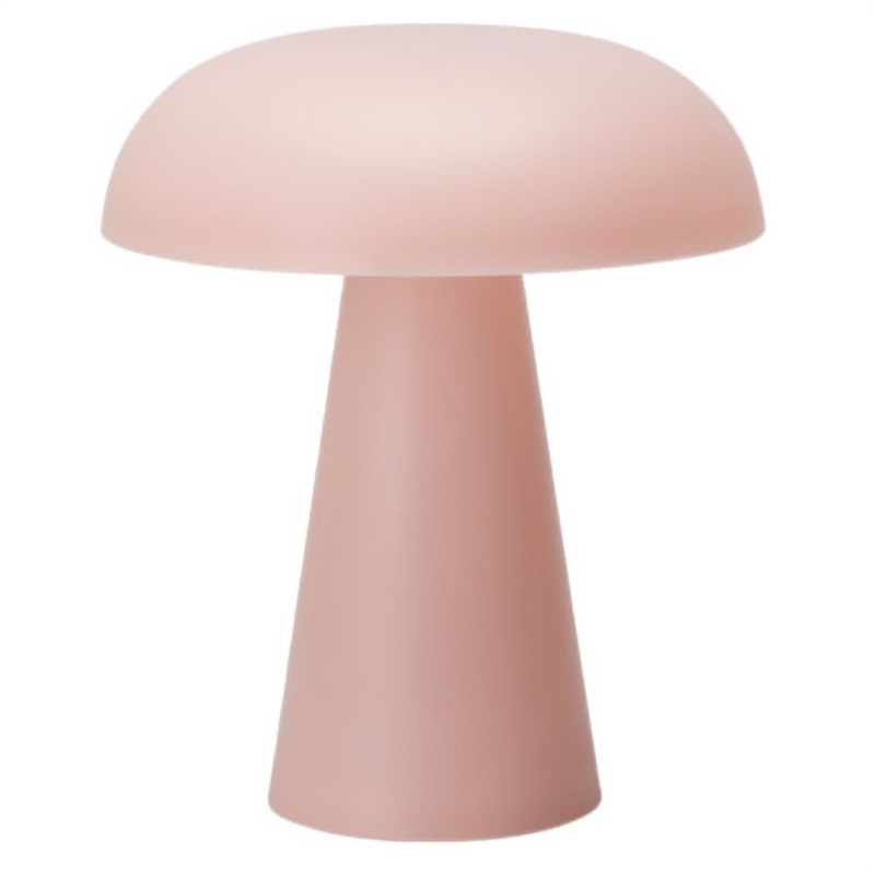 Trends 4 You Houbová lampa RILO, Ø 15 x 18 cm, růžová růžový