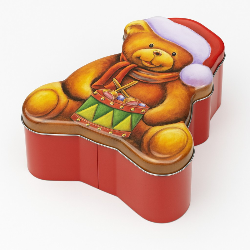 EH Excellent Houseware Forma na cukroví VINTERA s vánočním motivem, 1,7l hnědý