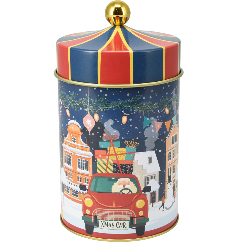 Home Styling Collection Dóza na sušenky FIABA cirkusový stan, 1 L tmavě modrý