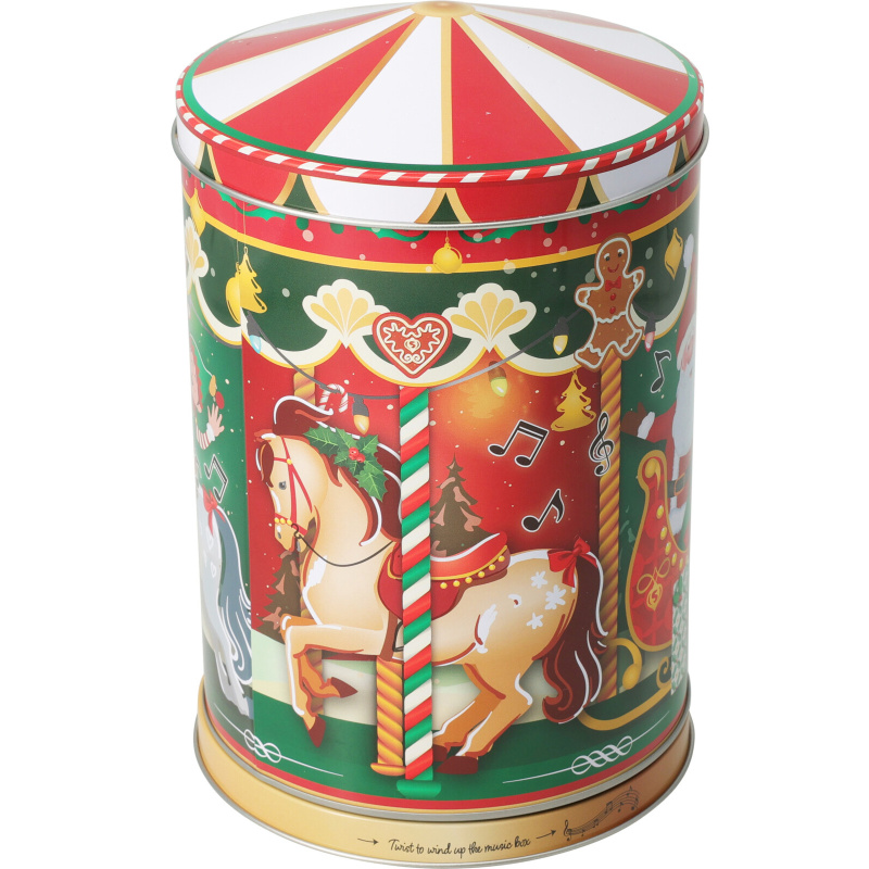 EH Excellent Houseware STELLARI plechový kolotoč na sušenky v parku, Ø 13,2 cm červený