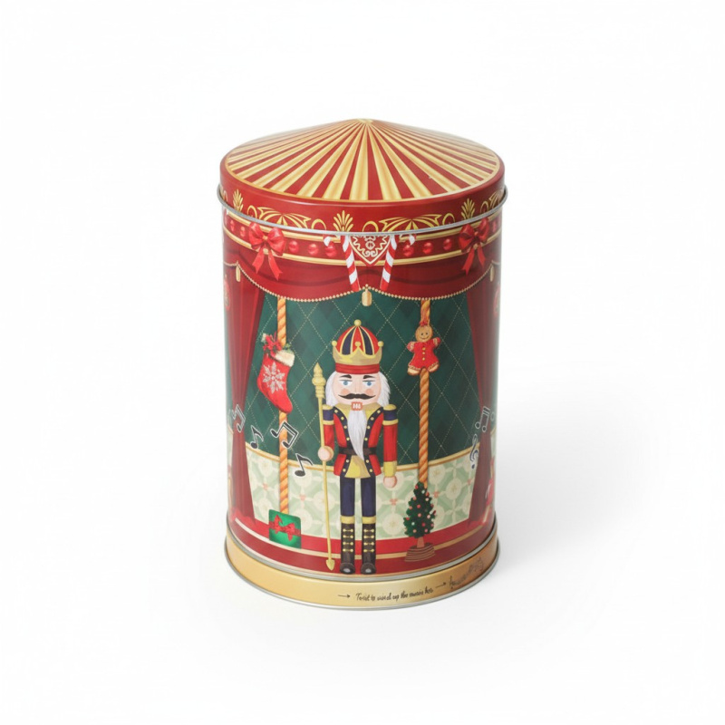 EH Excellent Houseware STELLARI plechový kolotoč na sušenky, Ø 13,2 cm červený
