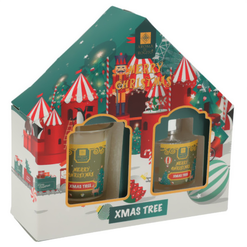 Aroma Di Rogito Vonný set olej 40 ml + svíčka, Sváteční kouzlo zelený