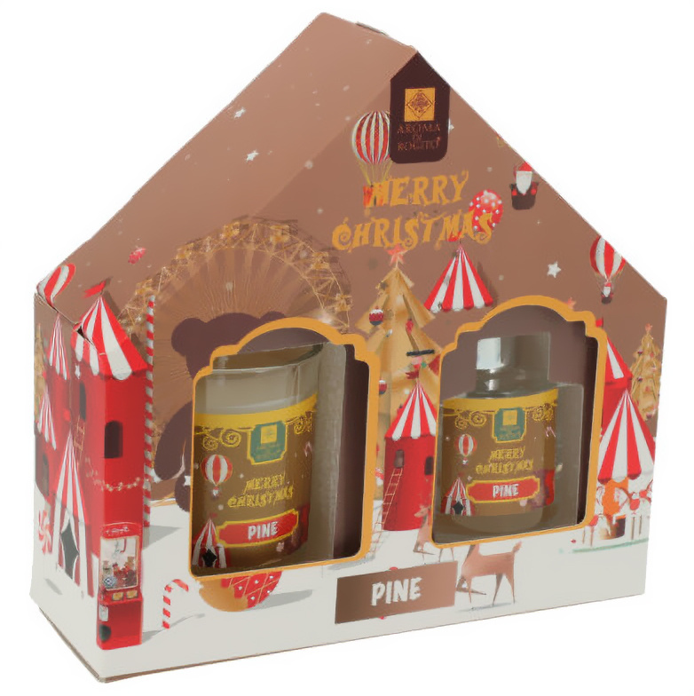 Aroma Di Rogito Vonný set olej 40 ml + svíčka, Zimní klid hnědý