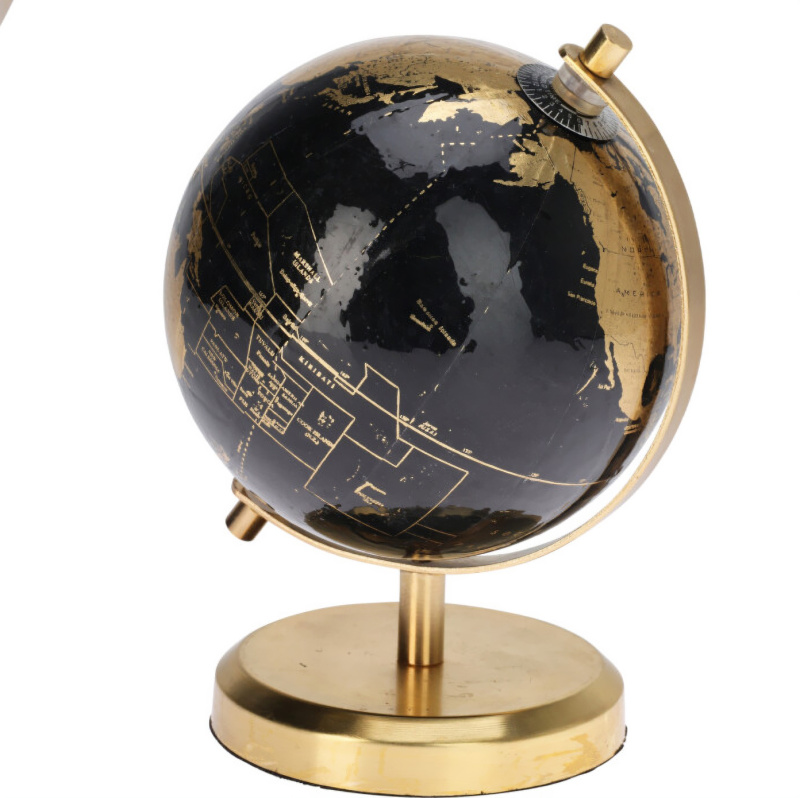 Home Styling Collection Dekorativní globus CON, Ø 13 cm, černý černá