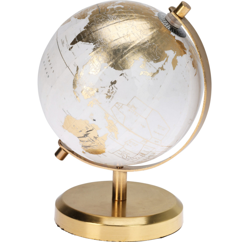 Home Styling Collection Dekorativní globus CON, Ø 13 cm, bílý bílý