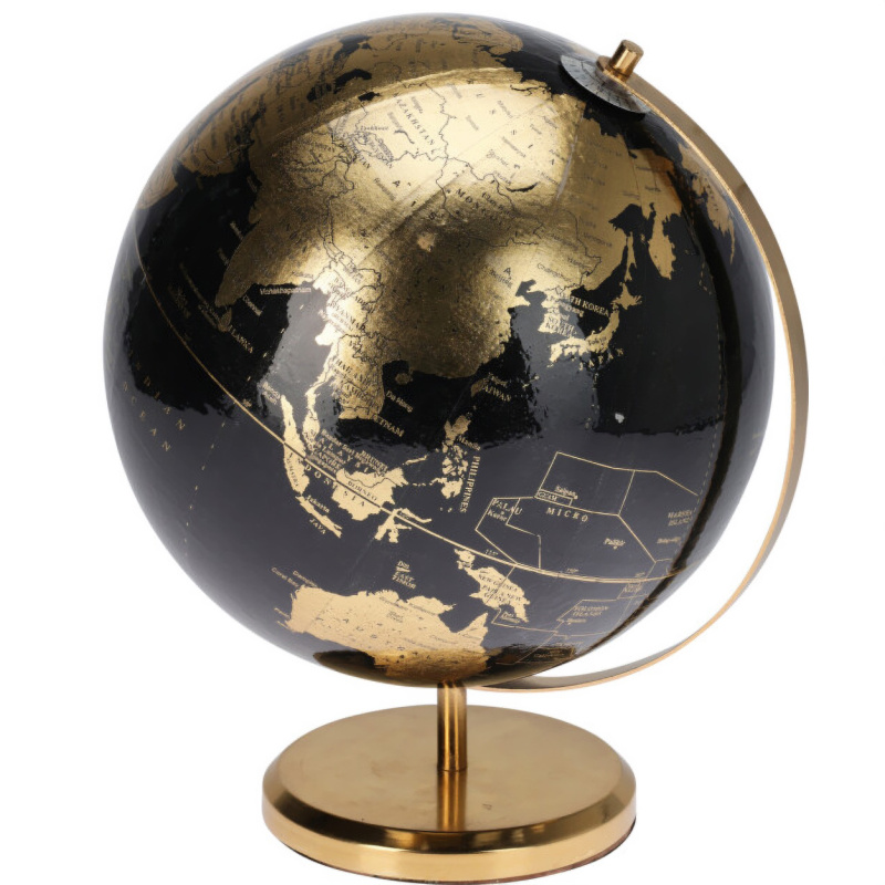 Home Styling Collection Dekorativní globus CON, Ø 25 cm, černý černá