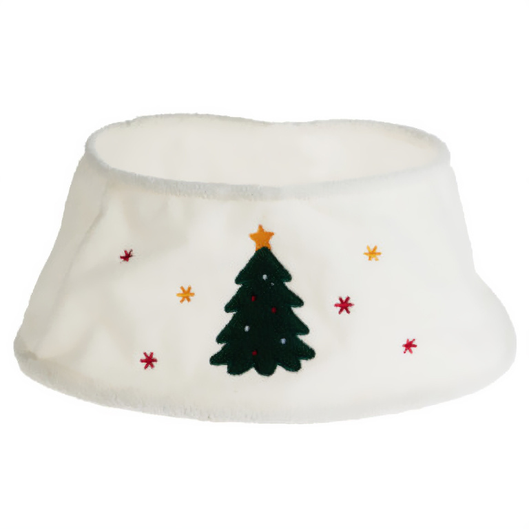Home Styling Collection Kryt na stojan vánočního stromku, Ø 60 cm bílý