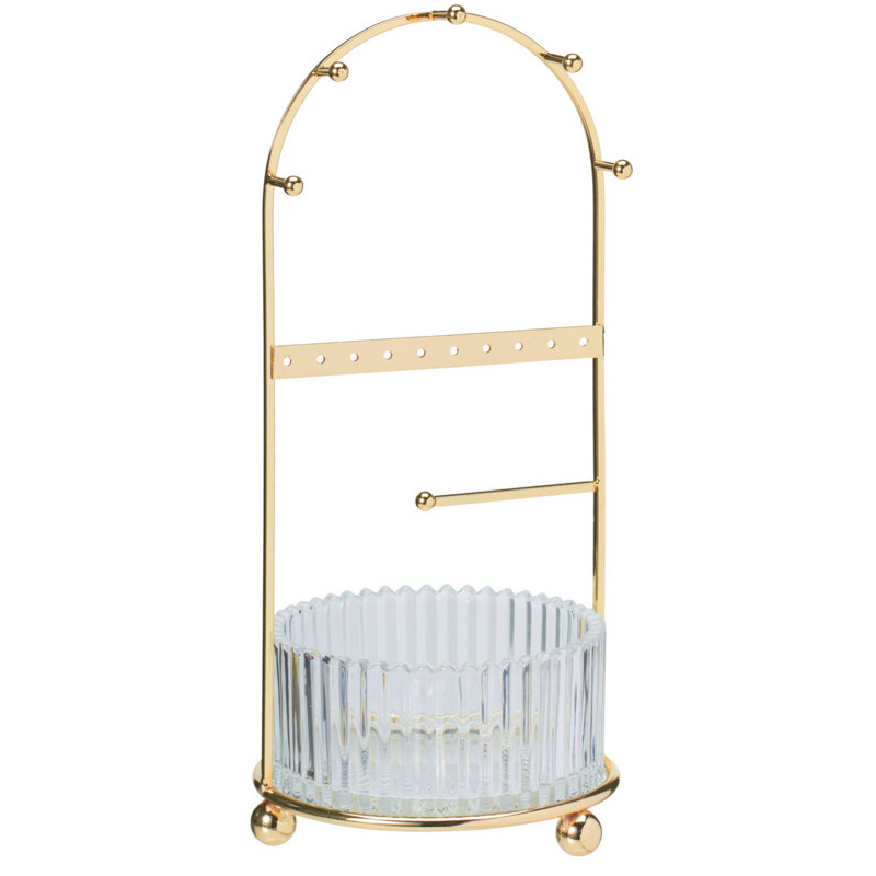 Home Styling Collection Stojan na šperky, 25 cm zlatý