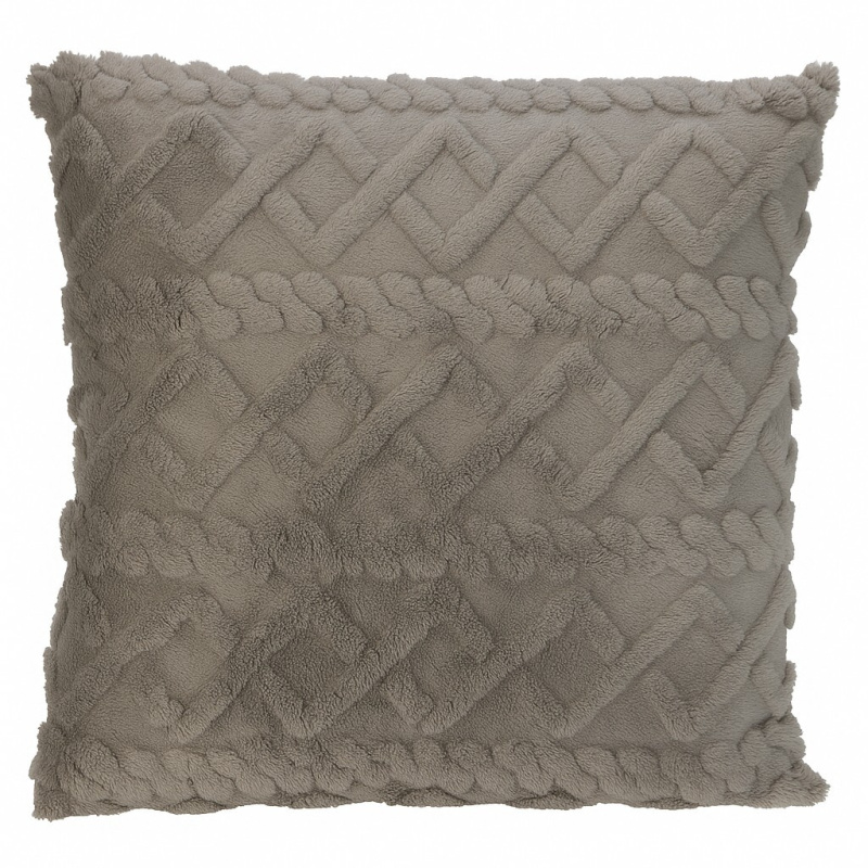 Home Styling Collection Dekorační polštář 45 x 45 cm, prošívaný šedá