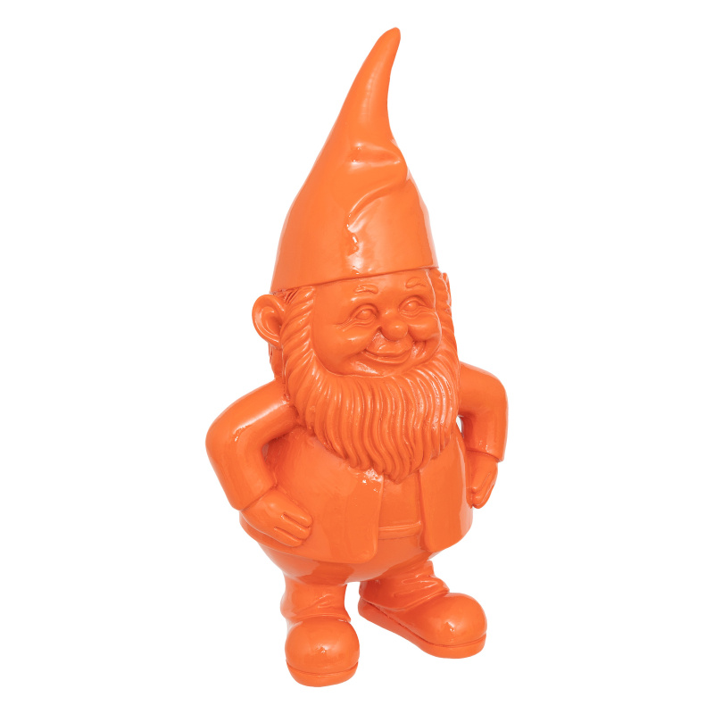Atmosphera Zahradní skřítek ANAO, dekorativní figurka, 30 cm, oranžová oranžová