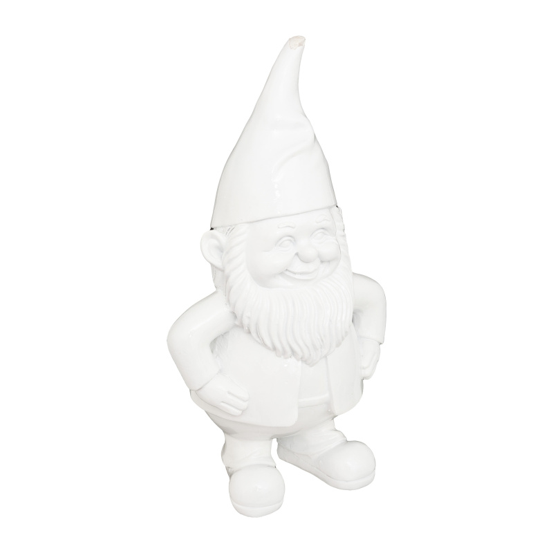 Atmosphera Zahradní skřítek ANAO, dekorativní figurka, 30 cm, bílá bílý
