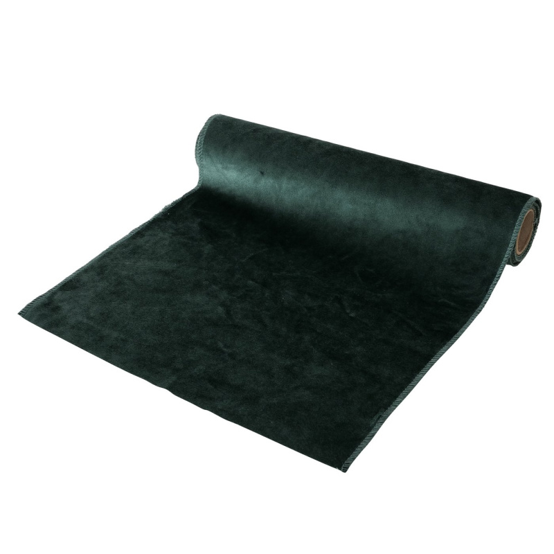 Boltze Home Dekorační běhoun z velvetové tkaniny, 200 x 35 cm zelený
